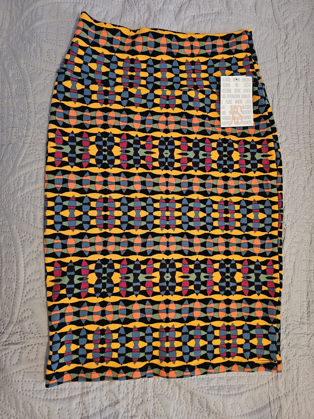 LuluaRoe  Multicolor Geometric Pencil Skirt - Women XS